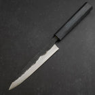 Koyanagi Blue steel #1 Kurouchi Dunkelblauer Urushi Griff 150mm-[Musashi]-[Japan-Küchenmesser]