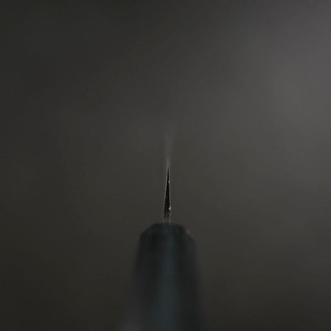 Koyanagi Blue steel #1 Kurouchi Dunkelblauer Urushi Griff 150mm-[Musashi]-[Japan-Küchenmesser]