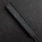 Koyanagi Blue steel #1 Kurouchi Dunkelblauer Urushi Griff 150mm-[Musashi]-[Japan-Küchenmesser]