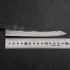 Koyanagi Blue steel #1 Kurouchi Dunkelblauer Urushi Griff 150mm-[Musashi]-[Japan-Küchenmesser]