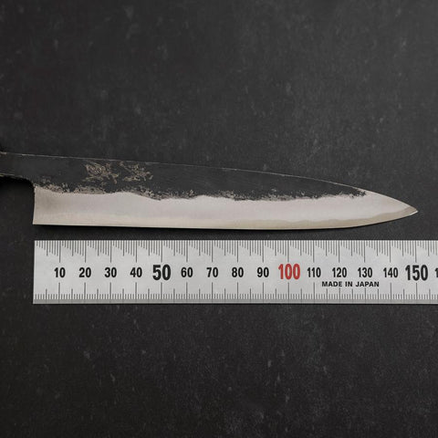 Koyanagi Blue steel #1 Kurouchi Dunkelblauer Urushi Griff 150mm-[Musashi]-[Japan-Küchenmesser]