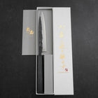 Koyanagi Blue steel #1 Kurouchi Dunkelblauer Urushi Griff 150mm-[Musashi]-[Japan-Küchenmesser]