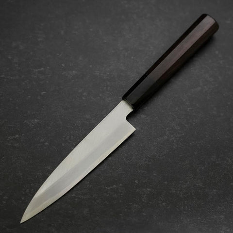 Koyanagi White Steel #2 Kasumi Chokin Glückswolke Büffelhorn und Ebenholz Griff 135mm-[Musashi]-[Japan-Küchenmesser]