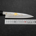 Koyanagi White Steel #2 Kasumi Chokin Glückswolke Büffelhorn und Ebenholz Griff 135mm-[Musashi]-[Japan-Küchenmesser]