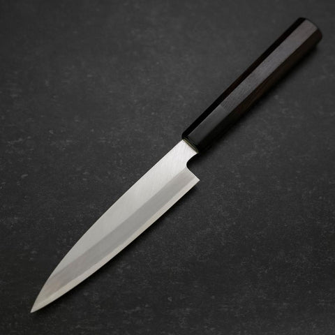 Koyanagi White Steel #2 Kasumi Chokin Schmetterling Büffelhorn und Ebenholz Griff 135mm-[Musashi]-[Japan-Küchenmesser]