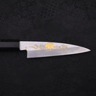 Koyanagi White Steel #2 Kasumi Chokin "Sonne Im Wolkenmeer" Büffelhorn und Ebenholz Griff 110mm-[Musashi]-[Japan-Küchenmesser]