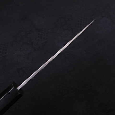 Koyanagi White Steel #2 Kasumi Chokin "Sonne Im Wolkenmeer" Büffelhorn und Ebenholz Griff 110mm-[Musashi]-[Japan-Küchenmesser]