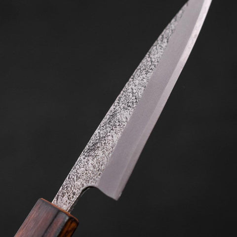Koyanagi White Steel #2 Nashiji Sumi Urushi Griff 120mm-[Musashi]-[Japan-Küchenmesser]