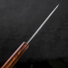 Koyanagi White Steel #2 Nashiji Sumi Urushi Griff 120mm-[Musashi]-[Japan-Küchenmesser]