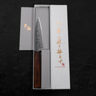 Koyanagi White Steel #2 Nashiji Sumi Urushi Griff 120mm-[Musashi]-[Japan-Küchenmesser]