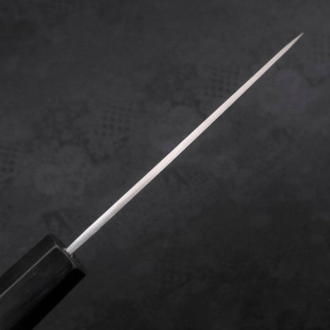 Koyanagi White Steel #2 Kasumi Chokin Nami Buffalo Ebony Handle 110mm-[Musashi]-[Japanese-Kitchen-Knives]