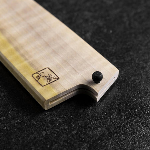 MUSASHI – Magnolienholz Saya-Scheide für Santoku-Messer mit Pin 165/180mm-[Musashi]-[Japan-Küchenmesser]