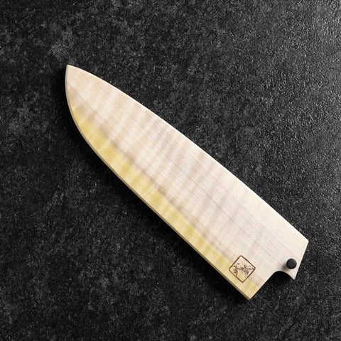 MUSASHI – Magnolienholz Saya-Scheide für Santoku-Messer mit Pin 165/180mm-[Musashi]-[Japan-Küchenmesser]