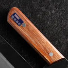 Menkiri (Nudelmesser) Blue Steel #2 Kurouchi Brauner Westlicher Griff 330mm-[Musashi]-[Japan-Küchenmesser]