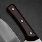 Menkiri (Nudelmesser) Blue Steel #2 Poliert Roter Urushi Griff 300mm-[Musashi]-[Japan-Küchenmesser]