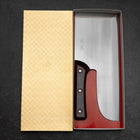 Menkiri (Nudelmesser) Blue Steel #2 Poliert Roter Urushi Griff 300mm-[Musashi]-[Japan-Küchenmesser]