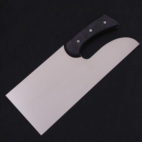 Menkiri (Nudelmesser) Molybdän Poliert Schwarzer Kirschholz Griff 330mm-[Musashi]-[Japan-Küchenmesser]