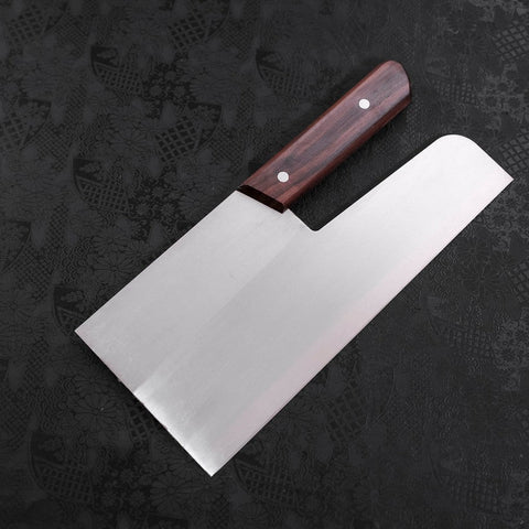 Menkiri (Nudelmesser) Molybdän Poliert Walnussholz Griff 300mm-[Musashi]-[Japan-Küchenmesser]