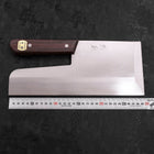 Menkiri (Nudelmesser) Molybdän Poliert Walnussholz Griff 300mm-[Musashi]-[Japan-Küchenmesser]