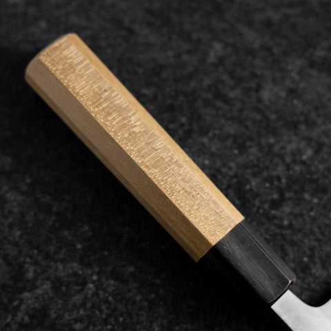 Mioroshi White Steel #2 Kasumi Buffalo Magnolia Handle 180mm (7”)-[Musashi]-[Japanese-Kitchen-Knives]