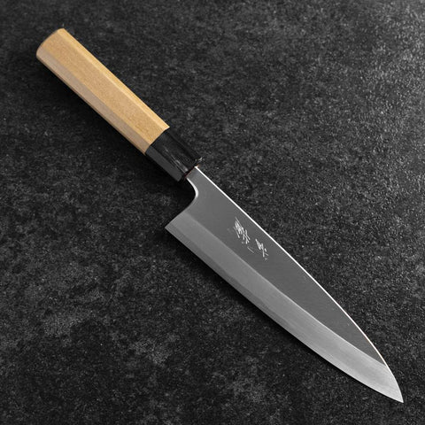 Mioroshi White Steel #2 Kasumi Buffalo Magnolia Handle 180mm (7”)-[Musashi]-[Japanese-Kitchen-Knives]