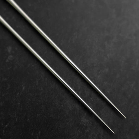 Moribashi Essstäbchen Honyaki Edelstahl Schwarzer Ishime Griff 150mm-[Musashi]-[Japan-Küchenmesser]