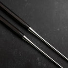 Moribashi Essstäbchen Honyaki Edelstahl Schwarzer Ishime Griff 150mm-[Musashi]-[Japan-Küchenmesser]