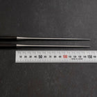 Moribashi Essstäbchen Honyaki Edelstahl Schwarzer Ishime Griff 150mm-[Musashi]-[Japan-Küchenmesser]
