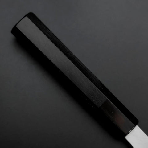 Mukimono Blue Steel #2 Kasumi Büffelhorn und Ebenholz Griff 170mm-[Musashi]-[Japan-Küchenmesser]