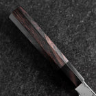 Mukimono Blue Steel #2 Suminagashi Büffelhorn und Ebenholz Griff 170mm-[Musashi]-[Japan-Küchenmesser]