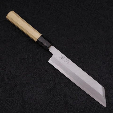Mukimono White Steel #2 Kasumi Büffelhorn und Magnolienholz Griff 180mm-[Musashi]-[Japan-Küchenmesser]