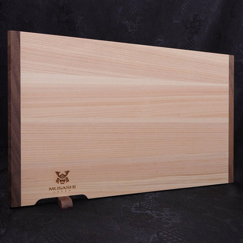 Musashi Cutting Board Hinoki with Stand 390mm×240mm×15mm-[Musashi]-[Japan-Küchenmesser]