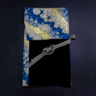 Musashi Japanese Style Kitchen Knife Roll Blue-Golden Sakura River 1 Pockets Handmade-[Musashi]-[Japan-Küchenmesser]