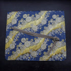Musashi Japanese Style Kitchen Knife Roll Blue-Golden Sakura River 4 Pockets Handmade-[Musashi]-[Japan-Küchenmesser]