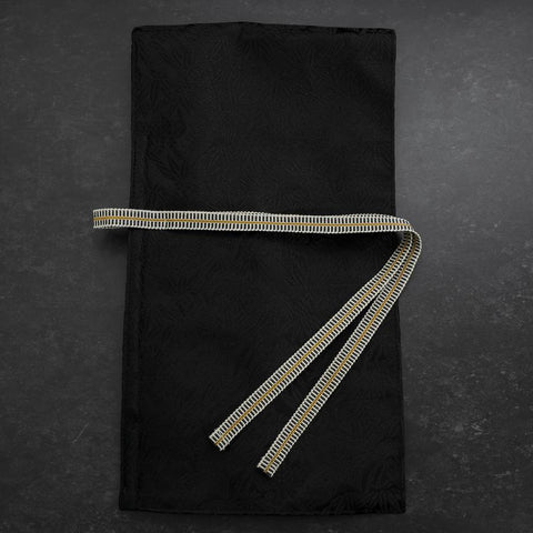 Musashi Japanese Style Kitchen Knife Roll Phoenix Black 1 Pocket Handmade-[Musashi]-[Japan-Küchenmesser]