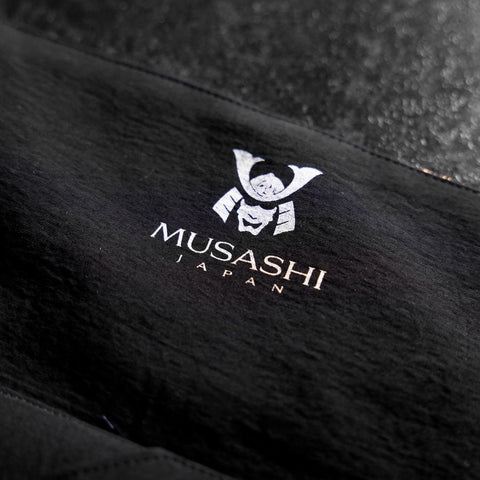Musashi Japanische Küchenmesser Rolle Blau-Goldener Drache 2 Taschen Handgefertigt-[Musashi]-[Japan-Küchenmesser]