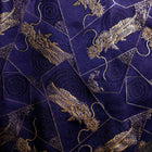 Musashi Japanische Küchenmesser Rolle Blau-Goldener Drache 2 Taschen Handgefertigt-[Musashi]-[Japan-Küchenmesser]