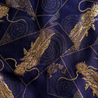 Musashi Japanische Küchenmesser Rolle Blau-Goldener Drache 4 Taschen Handgefertigt-[Musashi]-[Japan-Küchenmesser]