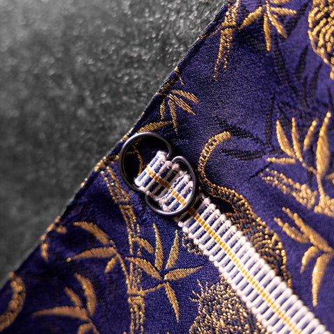 Musashi Japanische Küchenmesser Rolle Blau Goldener Tiger 2 Taschen Handgefertigt-[Musashi]-[Japan-Küchenmesser]