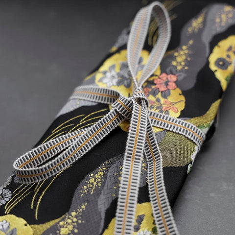 Musashi Japanische Küchenmesser Rolle Michi-naga Yukiwamon 4 Taschen Handgefertigt-[Musashi]-[Japan-Küchenmesser]
