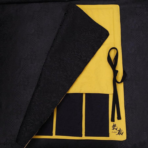 Musashi Japanische Küchenmesser Rolle Schwarz Phönix, 4 Taschen, Handgefertigt-[Musashi]-[Japan-Küchenmesser]