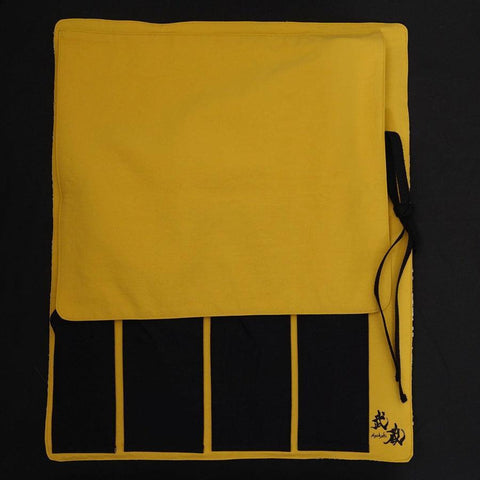 Musashi Japanische Küchenmesser Rolle Schwarz Phönix, 4 Taschen, Handgefertigt-[Musashi]-[Japan-Küchenmesser]