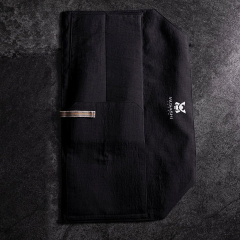 Musashi Japanische Küchenmesser Rolle Schwarzer Phönix 2 Taschen Handgefertigt-[Musashi]-[Japan-Küchenmesser]