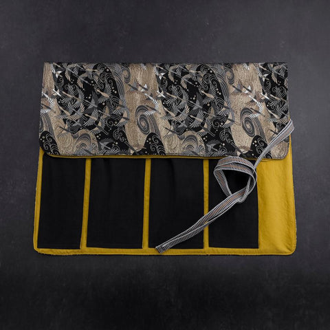 Musashi Japanische Küchenmesser Rolle Uzumaki Tsuru-Mai 4 Taschen Handgefertigt-[Musashi]-[Japan-Küchenmesser]