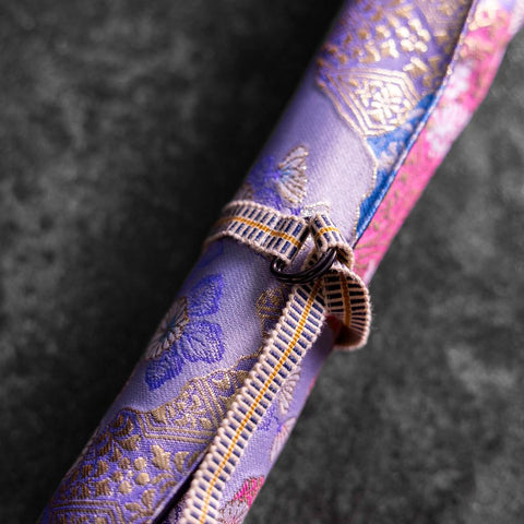 Musashi Japanische Küchenmesser Rolle Yamagata Kikkamon - Lila 2 Taschen Handgefertigt-[Musashi]-[Japan-Küchenmesser]