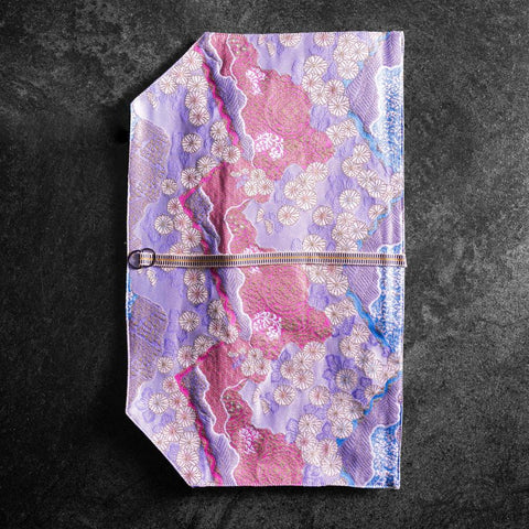 Musashi Japanische Küchenmesser Rolle Yamagata Kikkamon - Lila 2 Taschen Handgefertigt-[Musashi]-[Japan-Küchenmesser]