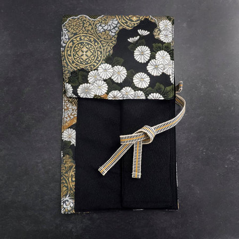 Musashi Japanische Küchenmesser Rolle Yamagata Kikkamon Schwarz 1 Tasche Handgefertigt-[Musashi]-[Japan-Küchenmesser]
