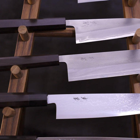 Musashi Küchenmesser Display aus Teakholz-[Musashi]-[Japan-Küchenmesser]