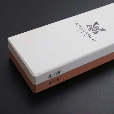 Musashi Professional Sharpening Stone Double-Sided #240/#1000-[Musashi]-[Japan-Küchenmesser]