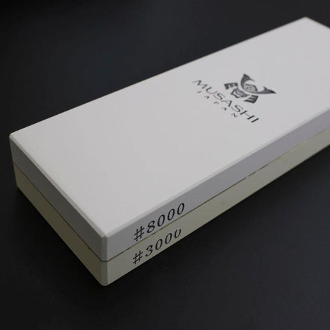 Musashi Professional Sharpening Stone Double-Sided #3000/#8000-[Musashi]-[Japan-Küchenmesser]